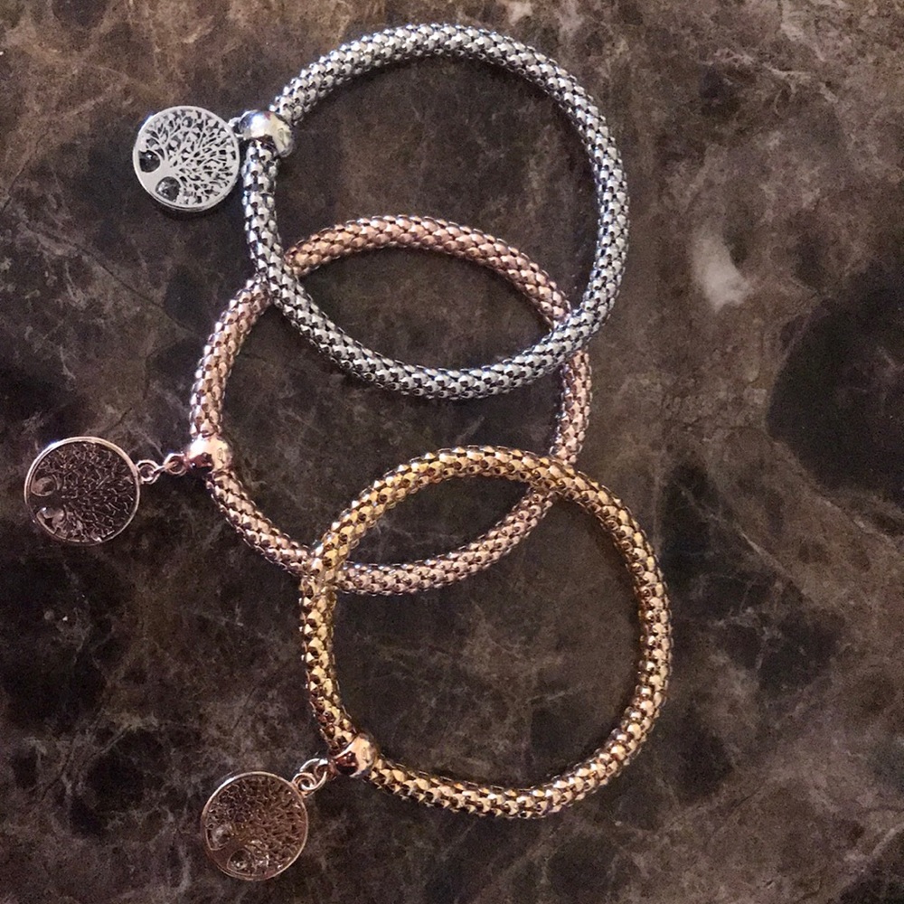 Set of 3 tree of life charm bracelets. Gorgeous!